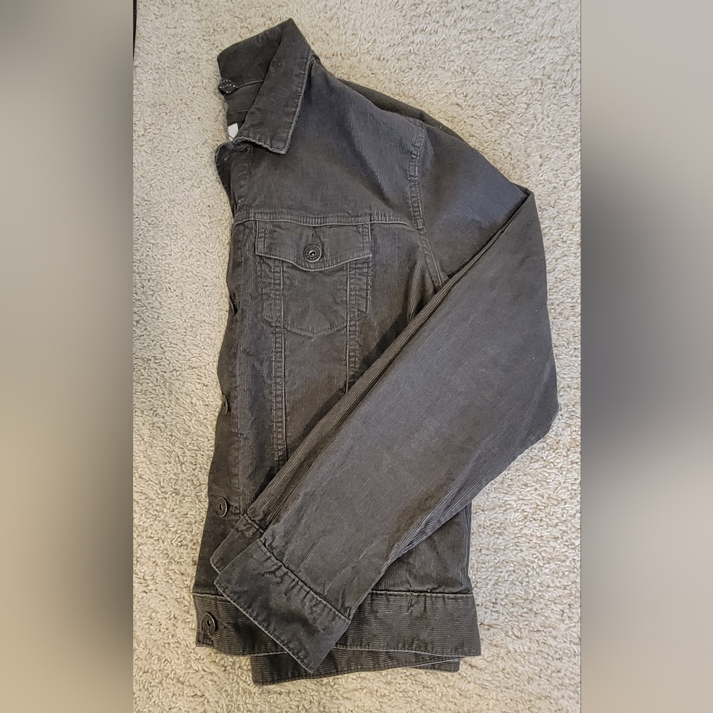 Vintage Style Gray Cordory Jacket